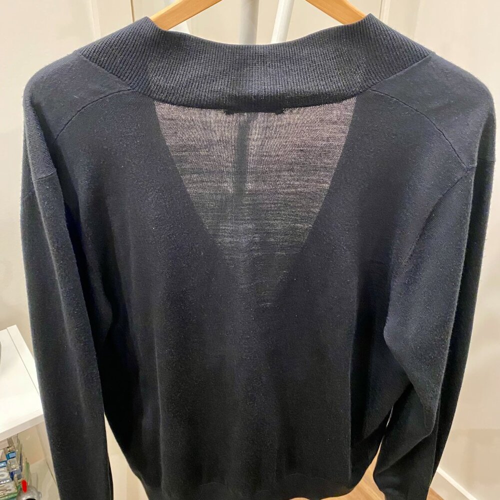 Murano Modern Performance V-Neck Button-Front Car… - image 2